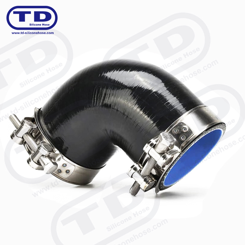 Silikon 90 ° armbågsslang