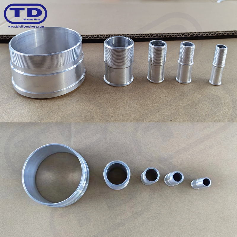 Aluminiummontering för silikonslang